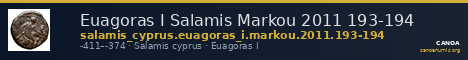 Euagoras I Salamis Markou 2011 193-194 — CANOA