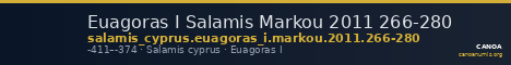 Euagoras I Salamis Markou 2011 266-280 — CANOA