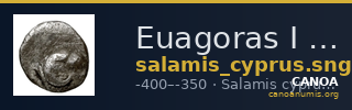 Euagoras I Salamis SNG Copenhagen Salamis 39-41 — CANOA