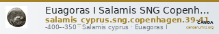 Euagoras I Salamis SNG Copenhagen Salamis 39-41 — CANOA