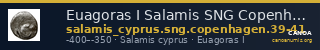 Euagoras I Salamis SNG Copenhagen Salamis 39-41 — CANOA