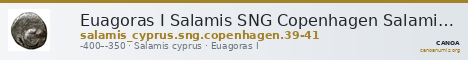 Euagoras I Salamis SNG Copenhagen Salamis 39-41 — CANOA
