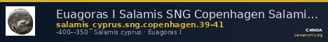 Euagoras I Salamis SNG Copenhagen Salamis 39-41 — CANOA