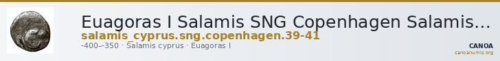 Euagoras I Salamis SNG Copenhagen Salamis 39-41 — CANOA