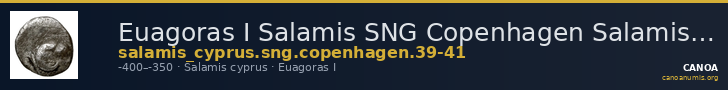 Euagoras I Salamis SNG Copenhagen Salamis 39-41 — CANOA