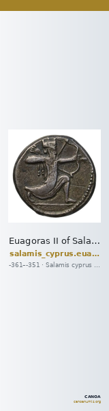 Euagoras II of Salamis Salamis Babelon 1893 620-626 — CANOA