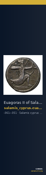 Euagoras II of Salamis Salamis Babelon 1893 620-626 — CANOA