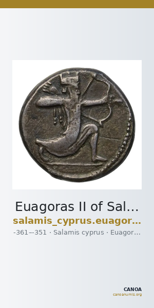 Euagoras II of Salamis Salamis Babelon 1893 620-626 — CANOA