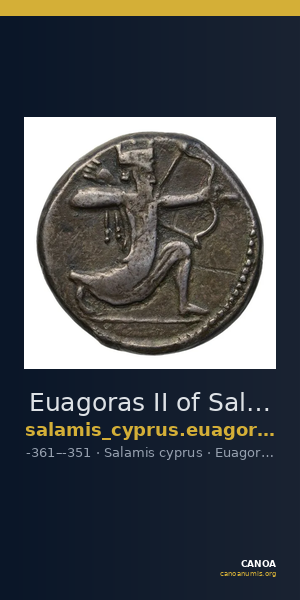 Euagoras II of Salamis Salamis Babelon 1893 620-626 — CANOA