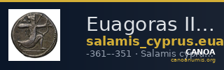 Euagoras II of Salamis Salamis Babelon 1893 620-626 — CANOA