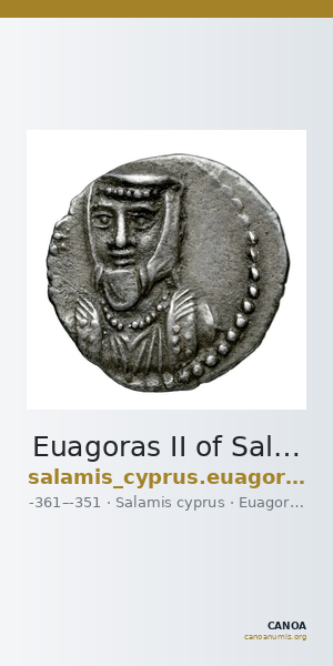 Euagoras II of Salamis Salamis Babelon 1893 624-626 — CANOA