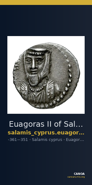 Euagoras II of Salamis Salamis Babelon 1893 624-626 — CANOA