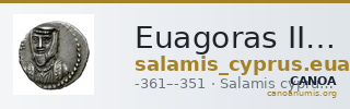Euagoras II of Salamis Salamis Babelon 1893 624-626 — CANOA