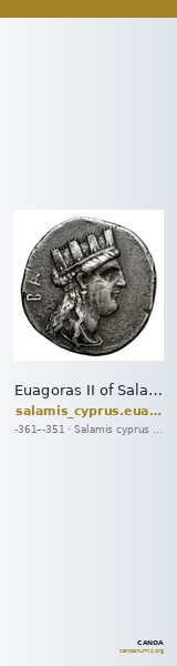 Euagoras II of Salamis Salamis BMC Salamis 66-67 — CANOA