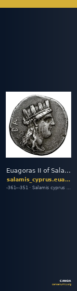 Euagoras II of Salamis Salamis BMC Salamis 66-67 — CANOA
