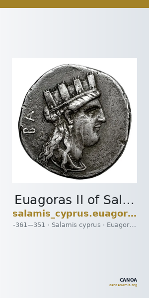 Euagoras II of Salamis Salamis BMC Salamis 66-67 — CANOA