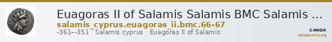 Euagoras II of Salamis Salamis BMC Salamis 66-67 — CANOA