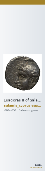 Euagoras II of Salamis Salamis BMC Salamis 68 — CANOA