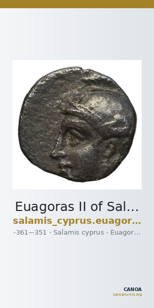 Euagoras II of Salamis Salamis BMC Salamis 68 — CANOA