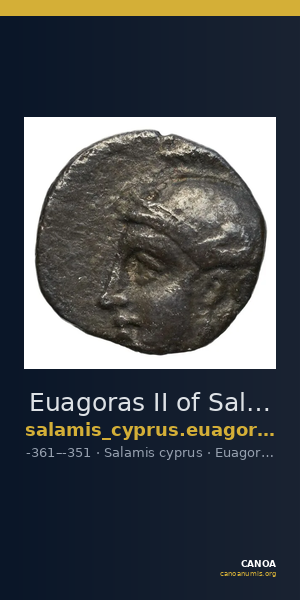 Euagoras II of Salamis Salamis BMC Salamis 68 — CANOA