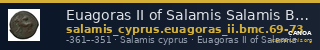 Euagoras II of Salamis Salamis BMC Salamis 69-73 — CANOA