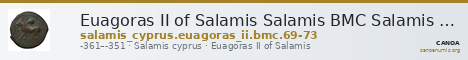 Euagoras II of Salamis Salamis BMC Salamis 69-73 — CANOA