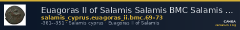 Euagoras II of Salamis Salamis BMC Salamis 69-73 — CANOA