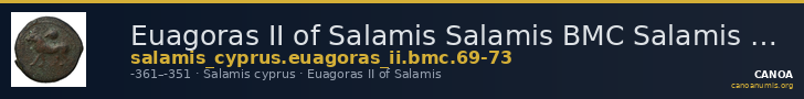 Euagoras II of Salamis Salamis BMC Salamis 69-73 — CANOA