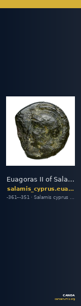 Euagoras II of Salamis Salamis BMC Salamis 74 — CANOA