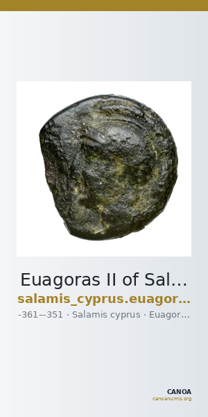 Euagoras II of Salamis Salamis BMC Salamis 74 — CANOA