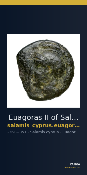 Euagoras II of Salamis Salamis BMC Salamis 74 — CANOA