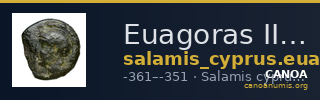 Euagoras II of Salamis Salamis BMC Salamis 74 — CANOA