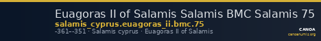 Euagoras II of Salamis Salamis BMC Salamis 75 — CANOA