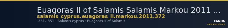 Euagoras II of Salamis Salamis Markou 2011 372 — CANOA