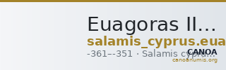 Euagoras II of Salamis Salamis Markou 2011 373-379 — CANOA