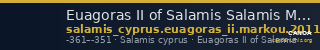 Euagoras II of Salamis Salamis Markou 2011 373-379 — CANOA
