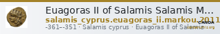 Euagoras II of Salamis Salamis Markou 2011 380-412 — CANOA