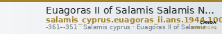 Euagoras II of Salamis Salamis New York, ANS 1944.100.58046 — CANOA