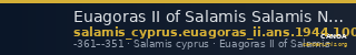 Euagoras II of Salamis Salamis New York, ANS 1944.100.58046 — CANOA