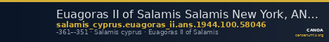 Euagoras II of Salamis Salamis New York, ANS 1944.100.58046 — CANOA