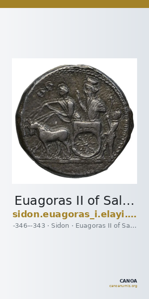 Euagoras II of Salamis Sidon Elayi 2004 IV.4.1 — CANOA