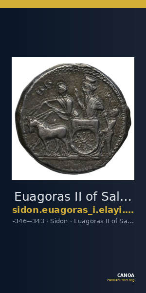 Euagoras II of Salamis Sidon Elayi 2004 IV.4.1 — CANOA