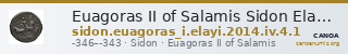 Euagoras II of Salamis Sidon Elayi 2004 IV.4.1 — CANOA