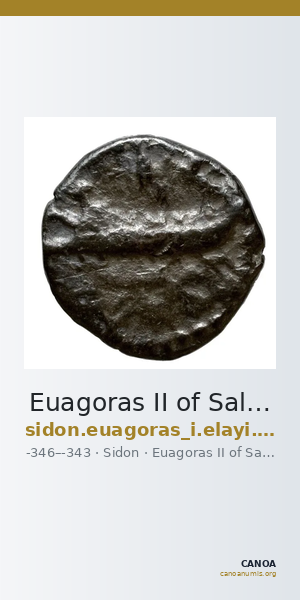 Euagoras II of Salamis Sidon Elayi 2004 IV.4.2 — CANOA