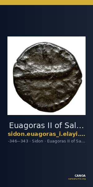 Euagoras II of Salamis Sidon Elayi 2004 IV.4.2 — CANOA