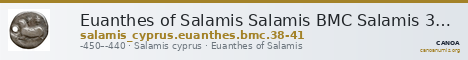 Euanthes of Salamis Salamis BMC Salamis 38-41 — CANOA