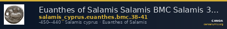 Euanthes of Salamis Salamis BMC Salamis 38-41 — CANOA