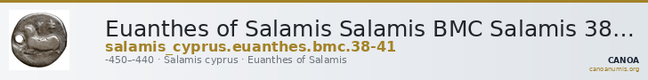 Euanthes of Salamis Salamis BMC Salamis 38-41 — CANOA