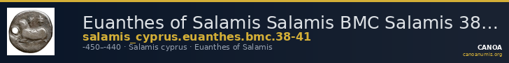 Euanthes of Salamis Salamis BMC Salamis 38-41 — CANOA