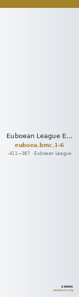 Euboean League Euboea BMC Euboea 1-6 — CANOA